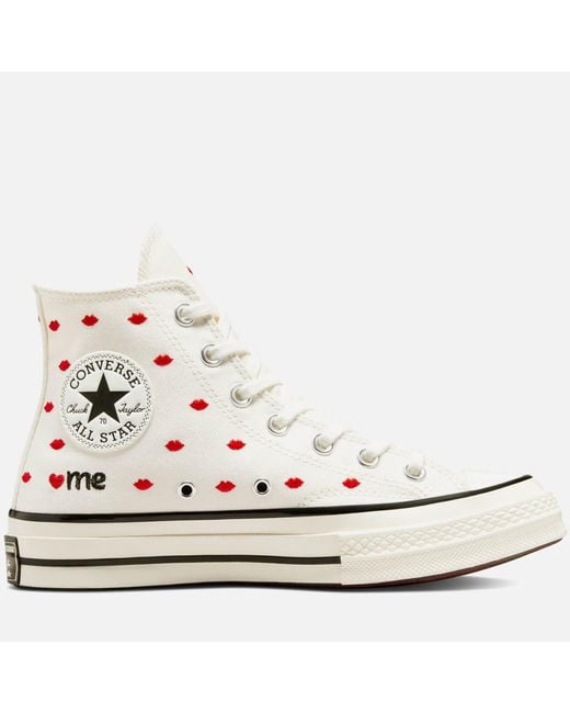 Converse Chuck 70 Crafted With Love Hi top Trainers in White Lyst