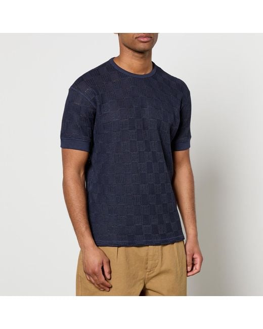 sunflower Blue Gym Linen And Cotton-Blend T-Shirt for men