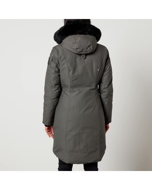 Moose Knuckles Gray Stirling Cotton And Nylon Parka