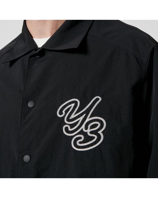 Y-3 Black Recycled Nylon Coach Jacket for men