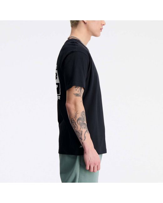 New Balance Nb Essentials Graphic T-shirt in Black for Men | Lyst Canada