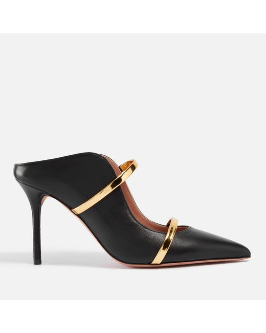 Malone Souliers Black Maureen 85 Leather Heeled Mules