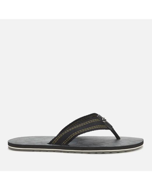 coach signature flip flops