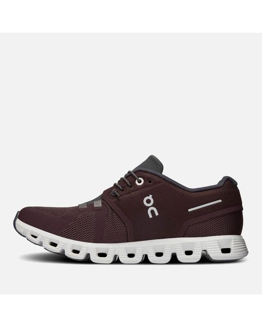 On Shoes Brown Cloud 5 Mesh Running Trainers