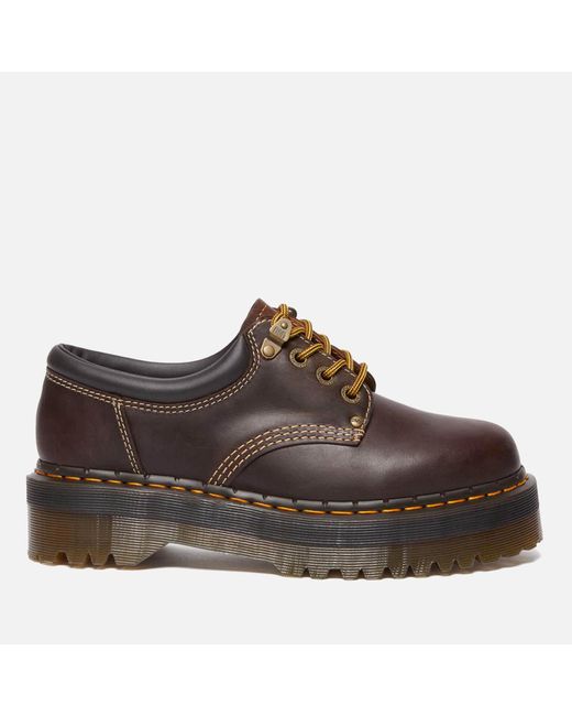 Dr. Martens Brown 8053 Arc Crazy Horse Leather Platform Casual Shoes