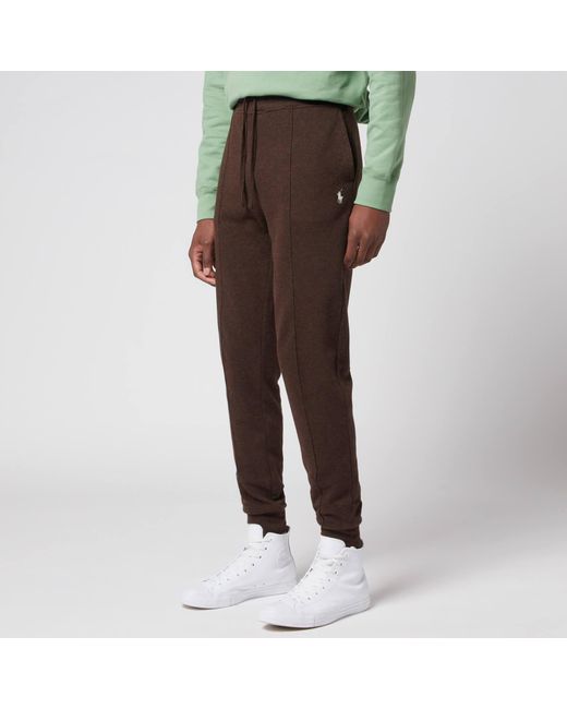 Polo Ralph Lauren Double Knit Joggers in Brown for Men Lyst