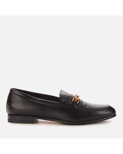 Bally Black Marsy Leather Loafers