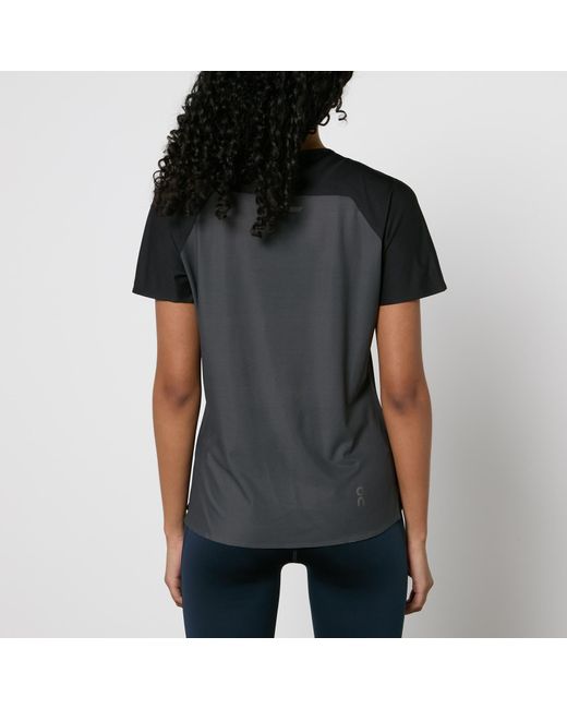 On Shoes Black Performance Stretch-jersey T-shirt