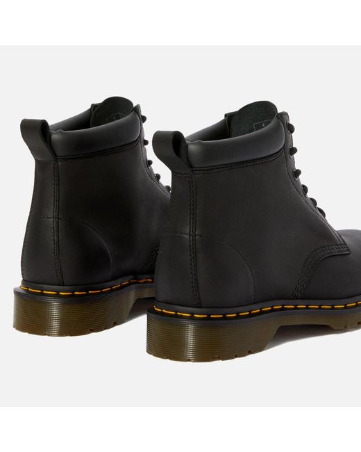 Dr. Martens Black 939 Leather 6-Eye Boots