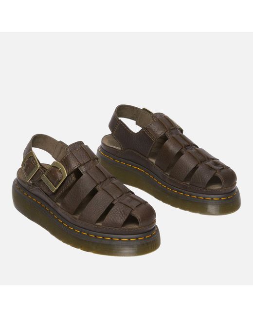 Dr. Martens Brown Archive Fisherman Leather Sandals