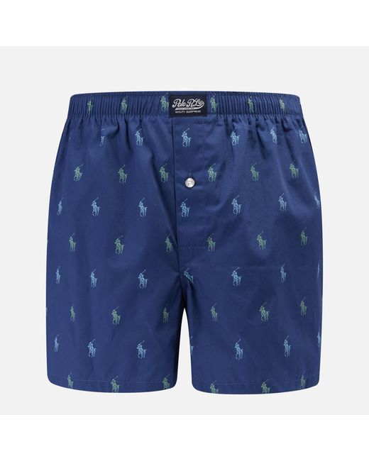 Polo Ralph Lauren Blue All Over Print Classic Boxer Shorts for men