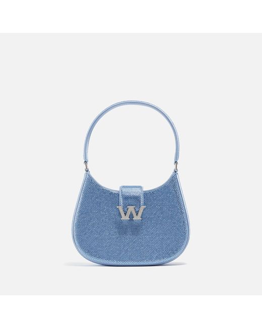 Alexander Wang Blue W Legacy Small Embellished Satin Bag