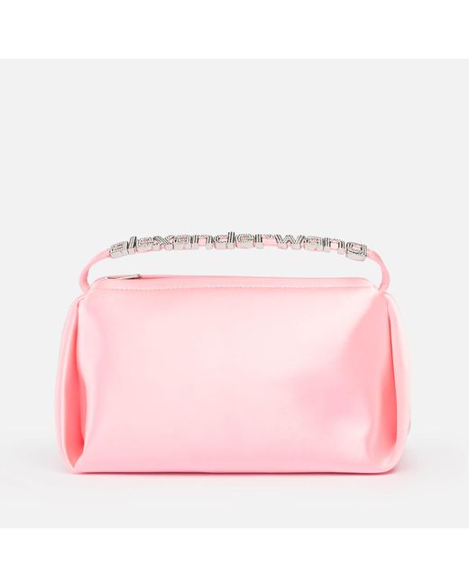 Alexander Wang Pink Marquess Micro Bag With Crystal Charms