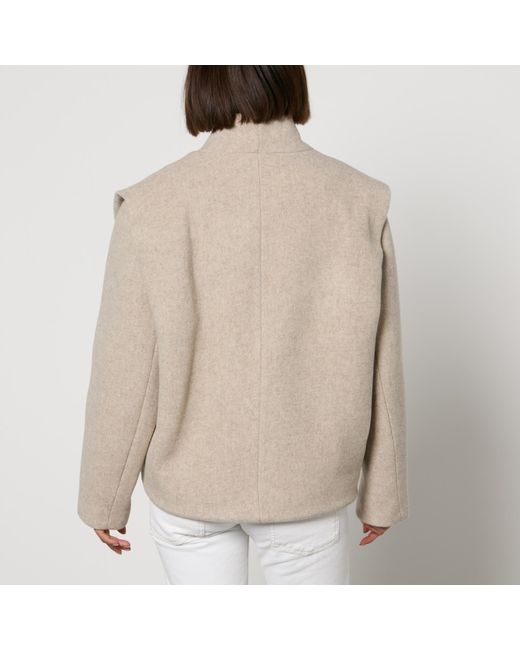 Isabel Marant Natural Drogo Wool-Blend Coat