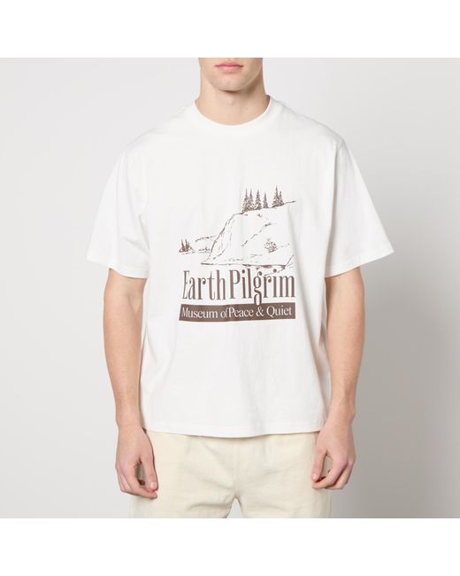 Museum of Peace & Quiet White Earth Pilgrim Cotton-Jersey T-Shirt for men