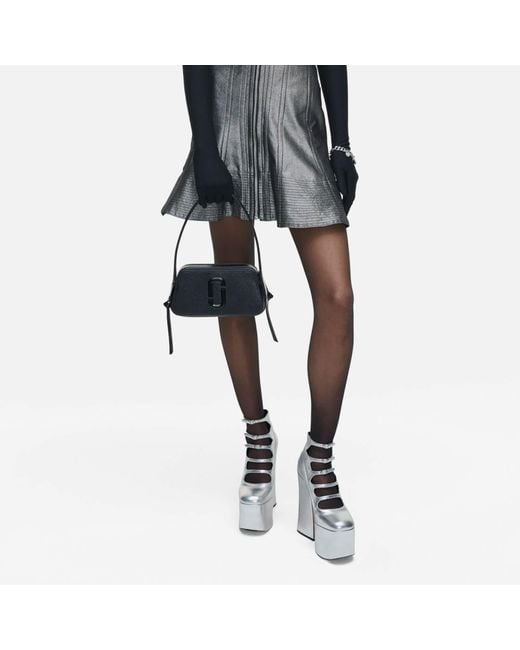 Marc Jacobs Black The Slingshot Dtm Snapshot Leather Bag