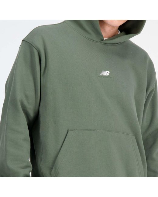 New Balance Green Athletics Remastered Graphic French Terry Hoodie for men