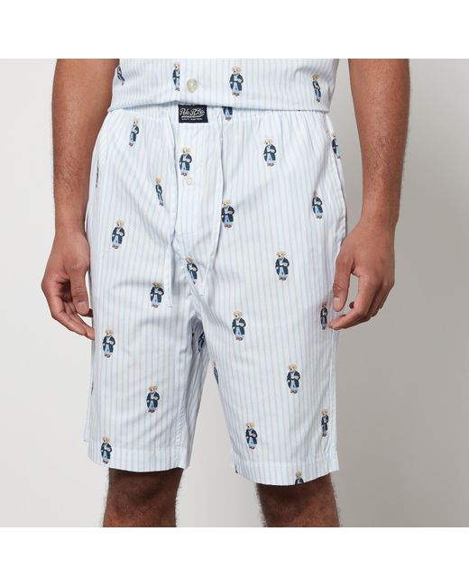 Polo Ralph Lauren Blue Striped Cotton Pyjama Set for men