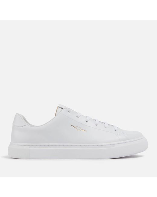 Fred Perry White B71 Leather Trainers for men