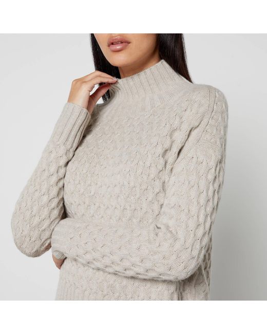 Max Mara Gray Valdese Wool And Cashmere-Blend Jumper