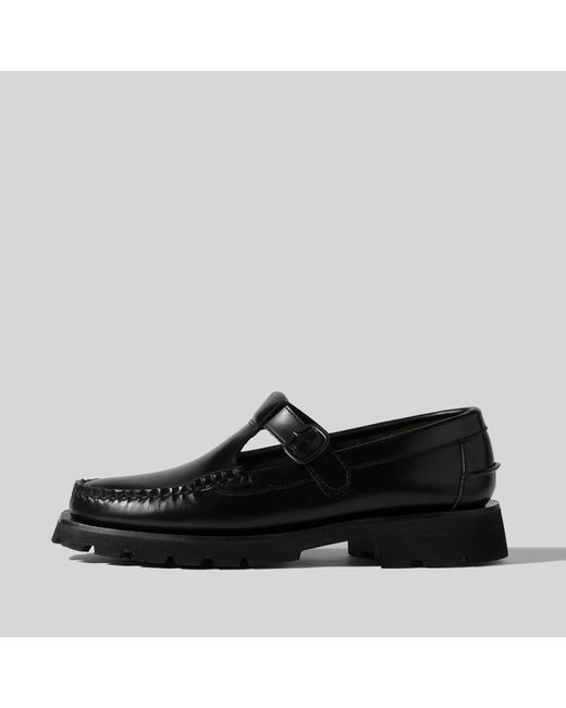 Hereu Alber Sport Leather Flats in Black - Lyst
