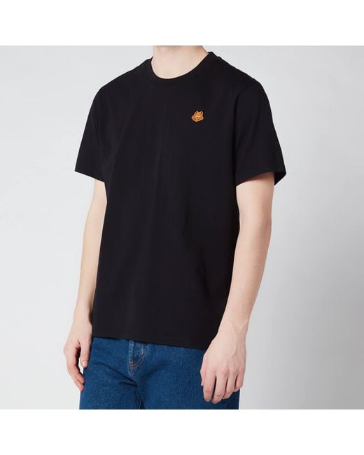 KENZO Tiger Crest Classic T shirt in Black for Men Lyst Canada
