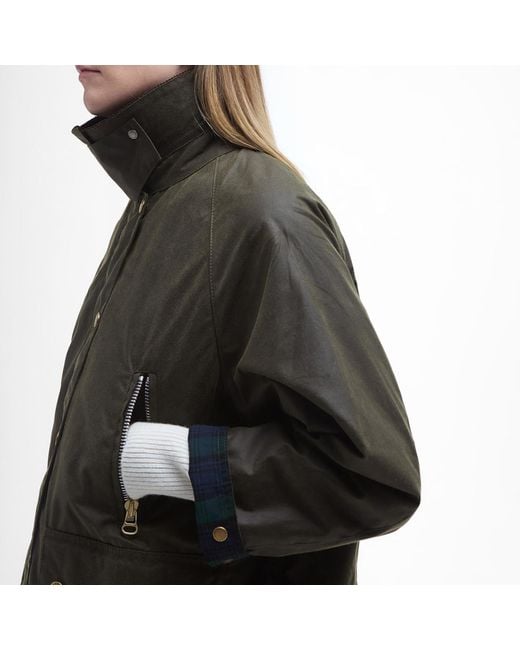 Barbour Black Lynne Waxed Cotton Jacket