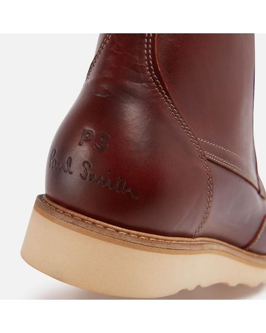 Paul Smith Tufnel Leather Boots in Brown for Men | Lyst Australia