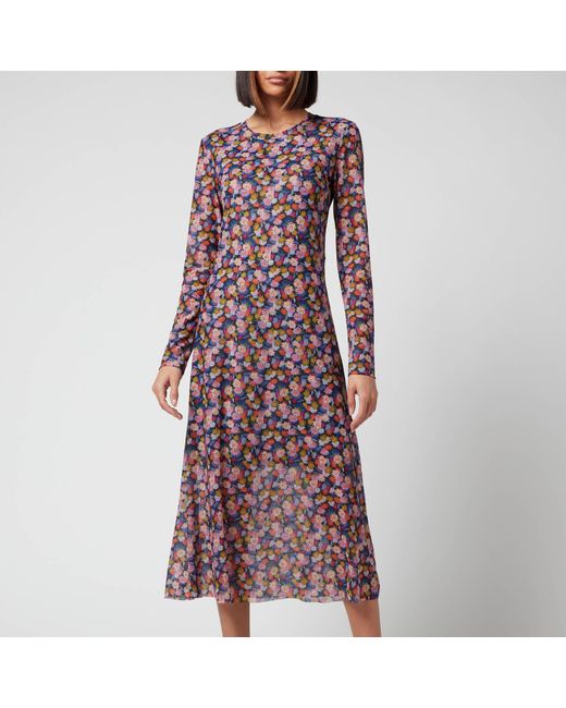 PS by Paul Smith Pink Mesh Floral Dress