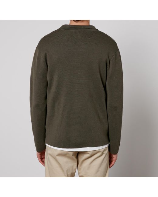 NN07 Green Jonas Knit Overshirt for men
