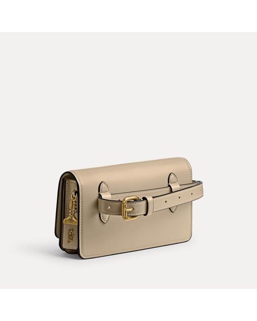 COACH Natural Luxe Refined Bandit Leather Belt Bag