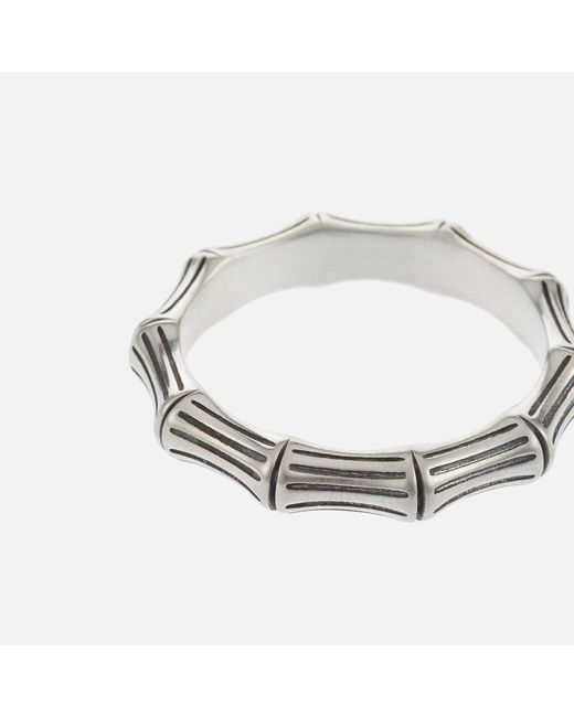 Serge Denimes Metallic Bamboo Sterling Silver Ring for men