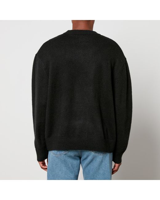 MKI Miyuki-Zoku Black Knit Sweatshirt for men