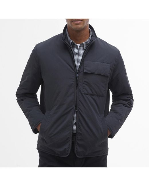 Barbour Blue Glenton Quilted Shell Jacket for men