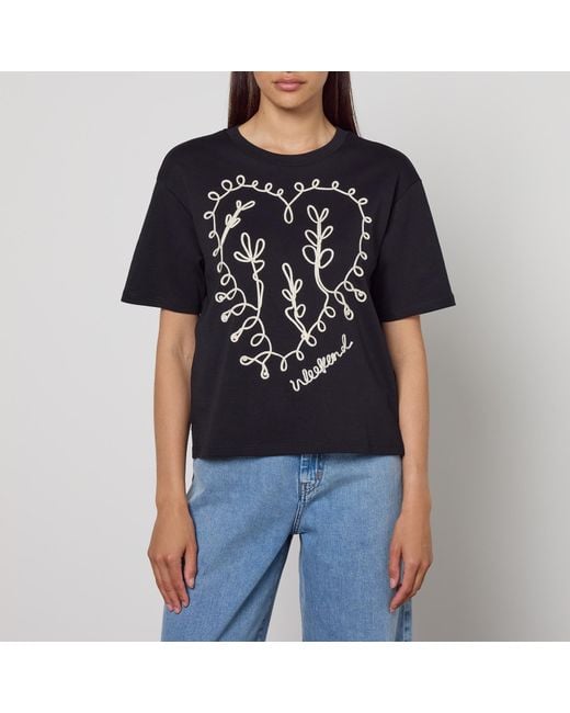 Weekend by Maxmara Black Lecco Cotton-Jersey Top