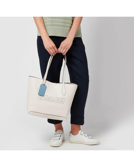 Grove signature tote store in pebble leather
