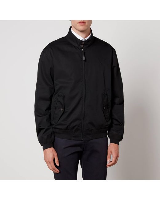 Polo Ralph Lauren Black Windbreaker Cotton-gabardine Jacket for men