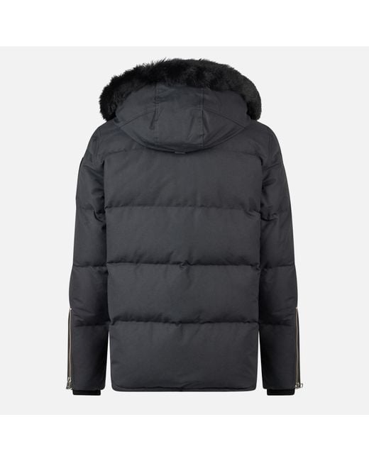 Moose Knuckles Black 3Q Cotton-Blend Shell Jacket for men