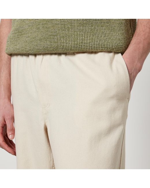 Corridor NYC Natural Cropped Cotton-Canvas Wide-Leg Trousers for men