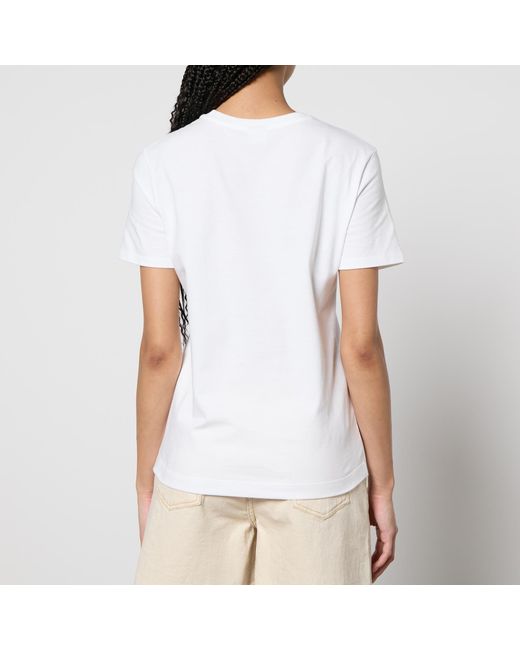 PS by Paul Smith White Logo Cotton T-shirt