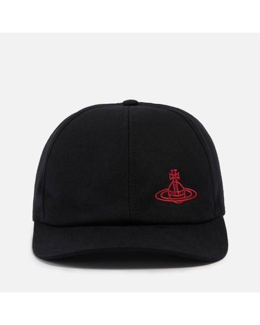 Vivienne Westwood Logoembroidered Cottontwill Baseball Cap in Black Lyst