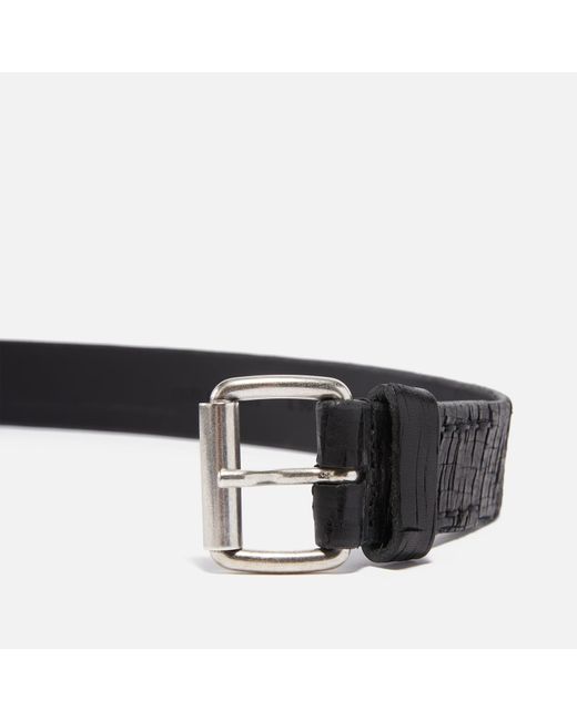 Our Legacy Black 3Cm Leather Belt for men