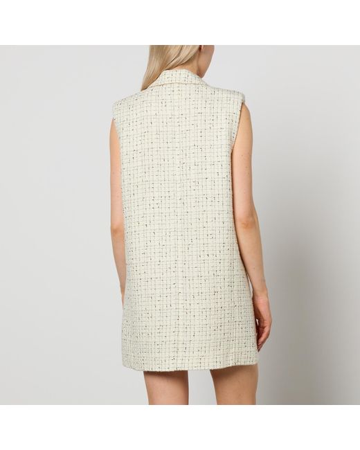 Anine Bing Natural Alden Tweed Dress