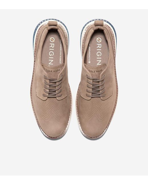 Cole Haan Brown Men's Øriginalgrand Energyweave Perforated Plain Toe Oxfords for men