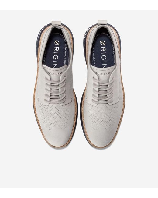 Cole Haan Gray Men's Øriginalgrand Energyweave Perforated Plain Toe Oxfords for men