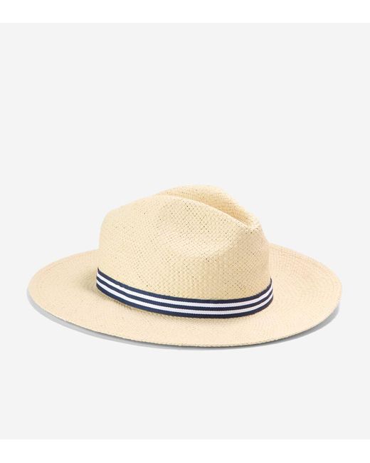 Cole Haan Natural Straw Fedora for men