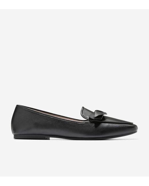 Cole Haan Black Women's Payson Soft Bow Loafers