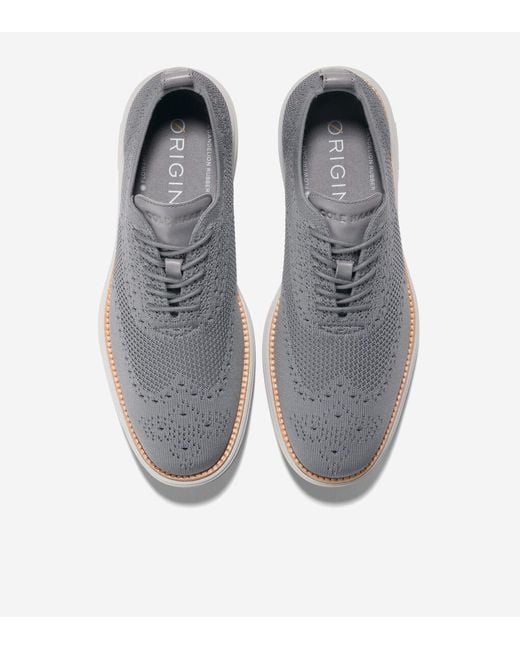 Cole Haan Gray Men's Øriginalgrand Remastered Stitchlitetm Oxfords for men