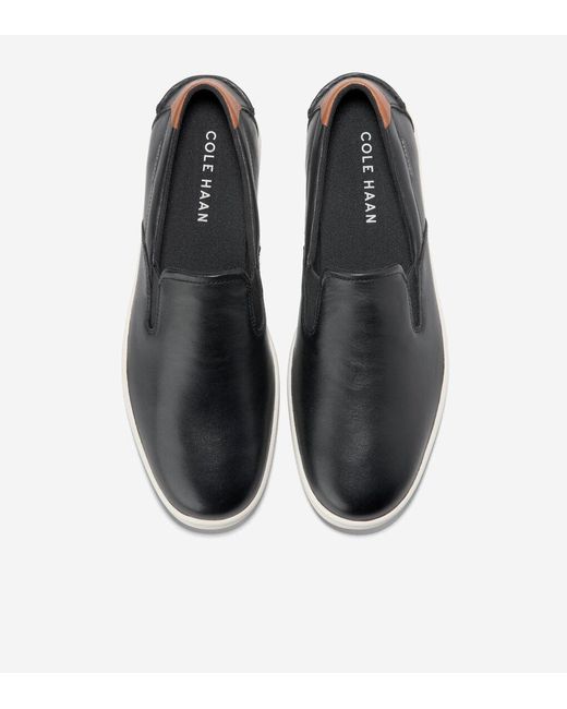 Cole Haan Black Men's Nantucket Slip-on Deck Shoes for men