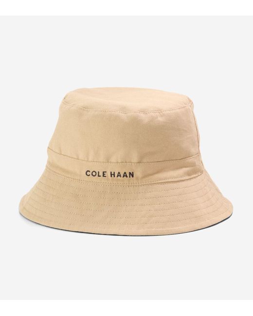 Cole Haan Blue Reversible Solid Bucket Hat for men